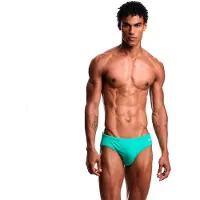 Emporio Armani för män. EM000570_AF20424 Slip Beach turkos baddräkt (XL), Grön, Strandkläder, Polyamid