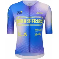 Santini Tdf Alpe D´huez Korta ärmar Cykeltröja