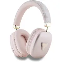 GUESS 4G Bluetooth-hörlurar med triangellogo - Rosa
