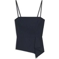 HUGO Pinstripe top with peplum hem