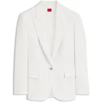 HUGO Regular-fit blazer with metal button