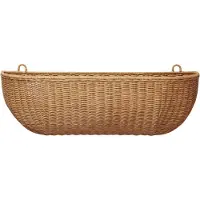 Ferm Living Väggficka - Flätad rotting - 75x25 cm - Natural - - One Size - Förvaring