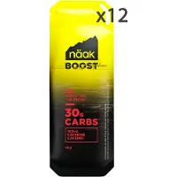 Naak Boost Energy Låda Med Energigeler Persikaté 48g 12 Enheter