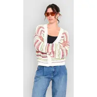 24COLOURS 41365B Striped Knitted Cardigan striped, S