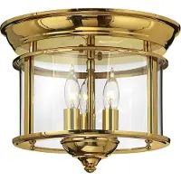 HINKLEY Taklampa Gentry, dimbar, Mässing / guld, Vardagsrum / matsal, Mässing, Antik, Taklampa