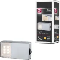 Paulmann SnapLED LED-skåpljus med brytare LED LED fast installerad 0.33 W Varmvit Silver
