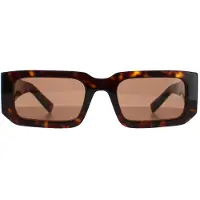 Prada Rectangle Dam Mörk Sköldpadda Mörk Brun PR06YS