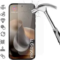 Mtp Products Motorola Moto G77 Skärmskydd av härdat glas - 9H - Case Friendly - Genomskinlig