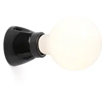 Faro Vägglampa Kera, dimbar, Svart, Vardagsrum / matsal, Keramik, Modern, Vägglampa, vägglampa inomhus