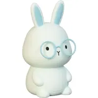 FH Lighting LED-batterilampa Felix, blå, höjd 13 cm, silikon dimbar, Blå, Barnrum