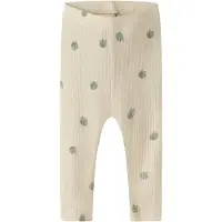 Name it Leggings - Rib - NbmFoapple - Mandelmjölk - - 68 - Leggings