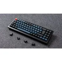 Keychron Q7 - Tangentbord - QMK custom, mechanical, fully assembled - 70% - bakgrundsbelyst - USB-C, USB - QWERTY - Nordisk - tangentbrytare: Gateron G Pro Brown (Hot-swappable) - kolsvart