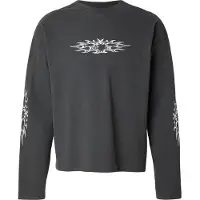 Weekday T-shirt mörkgrå / vit