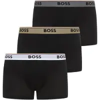 BOSS för män. 50554693 Set med tre svarta Power-boxershorts (L), Hemkläder, Polyester