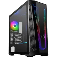 Cooler Master MasterBox 540 - Mid tower - utökad ATX - genomskinlig sidopanel (härdat glas) - ingen strömförsörjning (ATX) - svart - USB/ljud