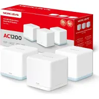 Mercusys HALO H1500X, Vit, Intern, Mesh-system, 550 m², Dual-band (2,4 GHz / 5 GHz), Wi-Fi 6 (802.11ax)