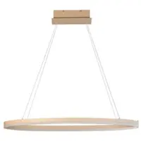 FISCHER&HONSEL GMBH Pendellampa Silvio, dimbar, Creme / bärnsten, Vardagsrum / matsal, Metall, Modern