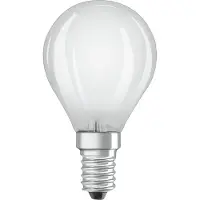 Osram LED BASE CLASSIC P - LED-glödlampa - form: P45 - glaserad finish - E14 - 4 W (motsvarande 40 W) - klass E - varmt vitt ljus - 2700 K