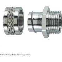 Lapp SILVYN LGF-2-M 16X1.5/1 slanganslutning silver M16, 10,20 mm, rak, 1 st.