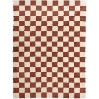 FRAAI Retromatta | Gambit brun/vit hos Volero | 80x150 cm | Bomull | Symmetrisk | Rektangulär | Hög lugg