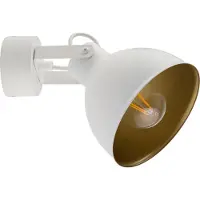 Sigma vägglampa i metall MARS för läsning vit