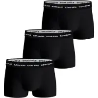 Björn Borg Cotton Stretch Trunks 3-pack Svart, L