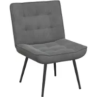 vidaXL Vilstol mörkgrå 64x74x84 cm sammet