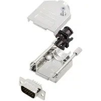 Amphenol L17DTZK09+L717HDE15P D-Sub stiftlist set 180 ° Antal poler: 15 Lödhona 1 st