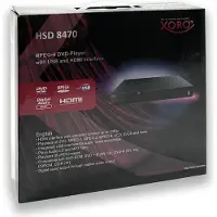 Mas Xoro HSD 8470 - NTSC,PAL - 10-bit/108MHz - 20 - 20000 Hz - 80 dB - 80 dB - 24-bit/192kHz (XOR120146)