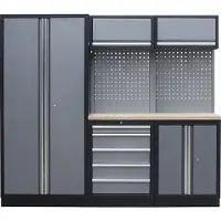 Kunzer WESH1 Verkstadsmodul (B x H x D) 2275 x 2000 x 458 mm Svart, Grå
