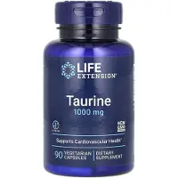 Life Extension Taurin, 1 000 mg, 90 vegetabiliska kapslar