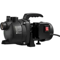 Vevor Grunt brunnspump, 800W, 230V 3300 L/H maximal flödeshastighet, PP trädgårdsbrunnspump med 8 m sughöjd, termiskt skydd, europeiska spänningsstandarder, för trädgårdsbevattning och gräsmattabevatt