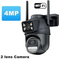 VStarcam 12MP 6K HD Extern WiFi IP-kamera Utomhus 8x zoom Tre linser Dubbelskärm Autospårning Säkerhetsskydd CCTV-övervakning iCSee App 4MP Camera