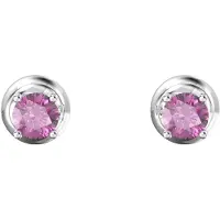 Swarovski Stilla Örhängen Runt Snitt Damörhängen Lila Silver 5639135 Box (Random Color)