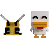 Youtooz Minecraft Bee And Chicken Monitor Buddiez Vinylfigur