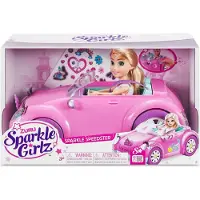 Sparkle Girlz Set med docka 10,5 tum Rosa Cabriolet