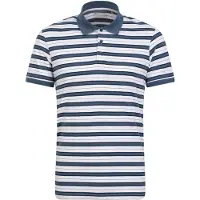 Mountain Warehouse Mens Wren Stripe Cotton Polo Shirt (White)
