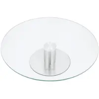 King Hoff tårt-/serveringsfat 1-lagers, glas/stål, 30 cm