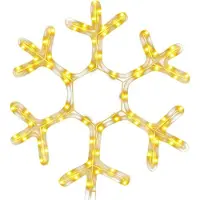 vidaXL Snöflinga ljusslinga med 72 LED varmvit 38x37 cm