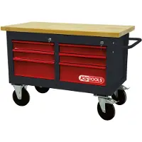 Ks Tools 8650011 Arbetsbänk (B x H x D) 1200 x 840 x 600 mm Svart, Röd