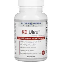 Arthur Andrew Medical , KD Ultra, Full Spectrum K2 med Vegan D3, 90 Kapslar