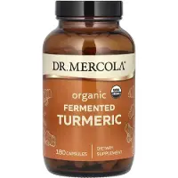 Dr. Mercola , Ekologisk fermenterad Kurkuma, 180 kapslar
