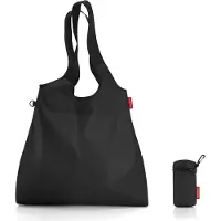 Reisenthel mini maxi shopper L, Toteväska, Svart, Polyester, Monokromatiskt, 22 l, 440 mm