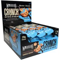 Warrior Choc Chip Cookie Dough - Crunch - 12 Bars