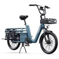 ONESPORT OT01 Elektrisk Lastcykel 20 Hjul 650W Motor 48V 27Ah Batteri blå
