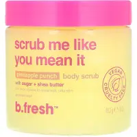 B.fresh , Body Scrub With Sugar And Shea Butter, Pineapple Punch, 453G (16Oz) beige