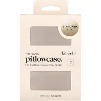 Kitsch , Den Satin Kuddfodral, Standardstorlek, Champagne, 1 Kuddfodral