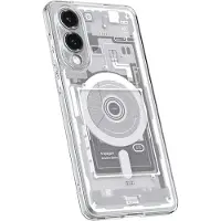 Spigen Ultra Hybrid Mag Fodral med MagSafe för Samsung Galaxy S25 Edge med tryck - Vit