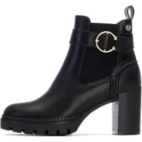 Xti för kvinnor. 14452101-NEGRO Ankelstövlar 144521 svart (38), 5 till 8 cm, Zip, Casual