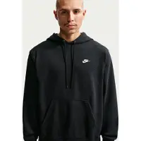 Nike Sweatshirt 'Club Fleece' svart / vit